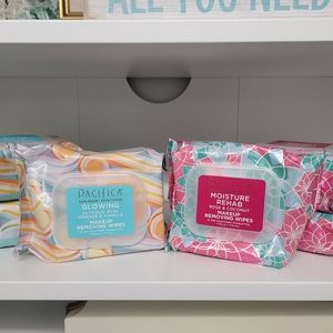 LOT OF (6) PACIFICA MAKEUP REMOVING WIPES